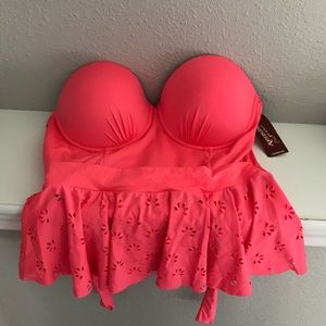 Pink Tankini Swim Top